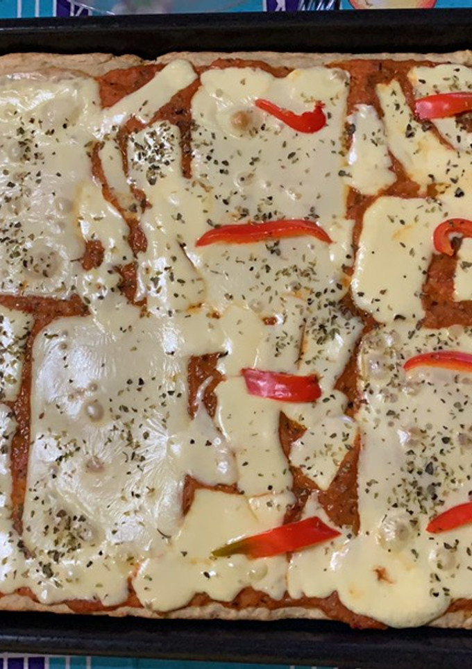 Una foto de Pizza casera integral