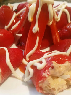 Una foto de Pimientos de piquillo rellenos