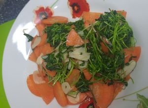 Foto resep Tumis daun fenugreek (klabet)