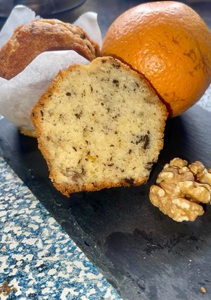 Una foto de Magdalenas (nueces chocolate y naranja)
