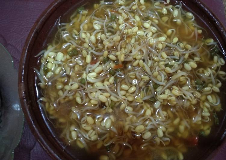 Sambel kecambah ijo pedass simple