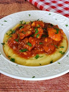 Foto de Frango com Polenta Mole