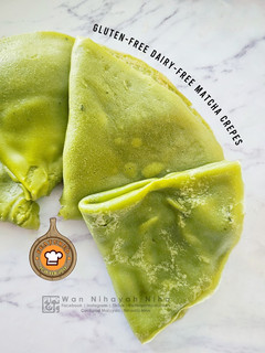 Gambar Gluten-free Dairy-free Matcha Crepes