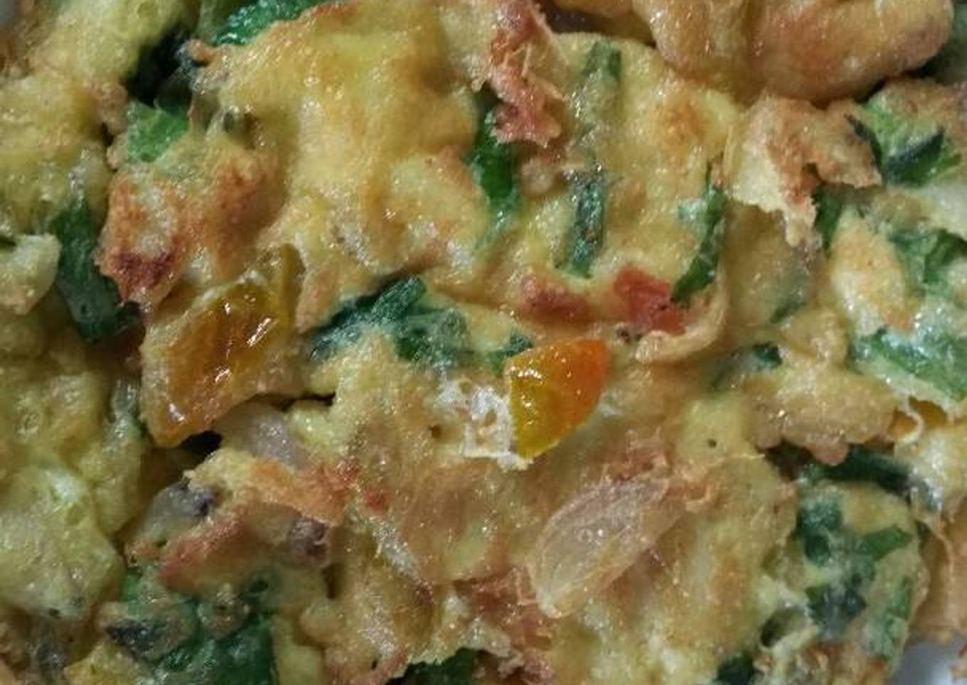 Telur dadar sayur