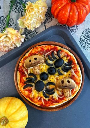 Hình của món Pizza Halloween.