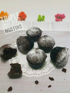Foto resep Triple Chocolate Muffins