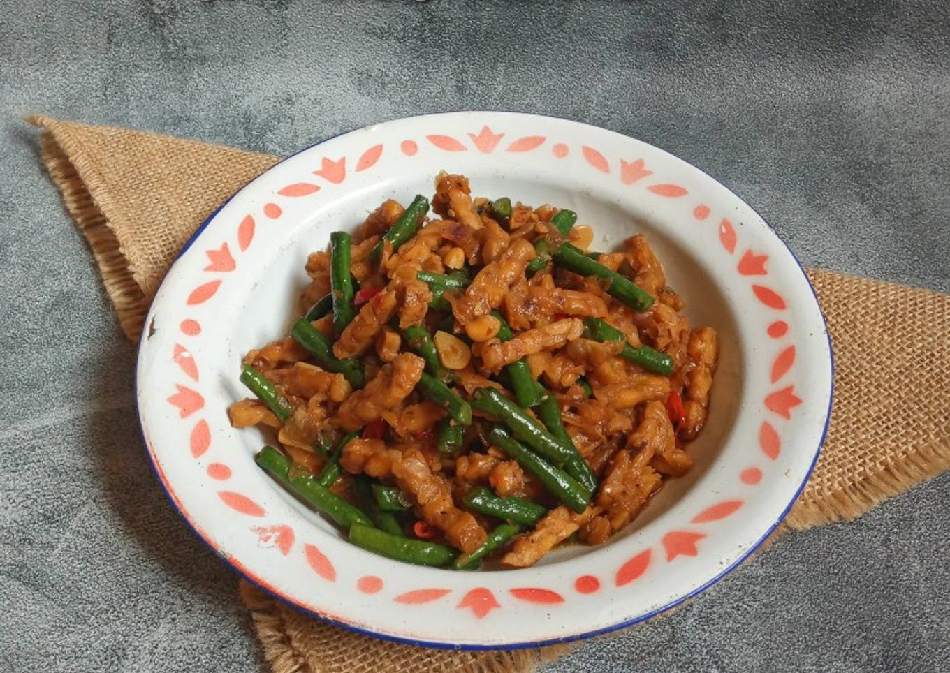 Oseng Tempe dan Kacang Panjang