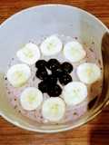 5 Minuten Bananen-Heidelbeer-Joghurt 💜
