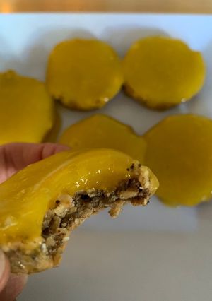 Una foto de Tortitas fit de granola y naranja