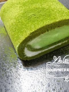 抹茶蛋糕捲 的食譜成品照片
