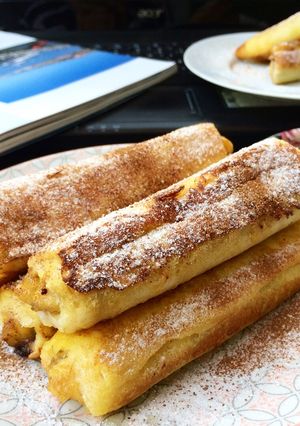 Foto resep Roti Panggang Pisang Cokelat