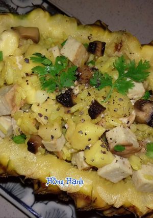 Hình của món Cơm Chiên Chay Trái Thơm.