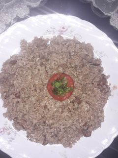 صورة لوصفة رز بالكبد والقوانص 🍛