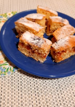 Kókuszos-eperlekváros süti recept fotója