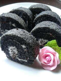Foto resep Bolu Gulung Ketan Hitam