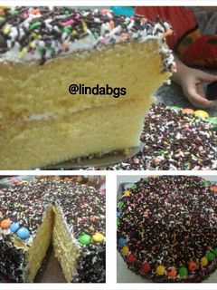 Foto resep Sponge cake sedap Birthday cake