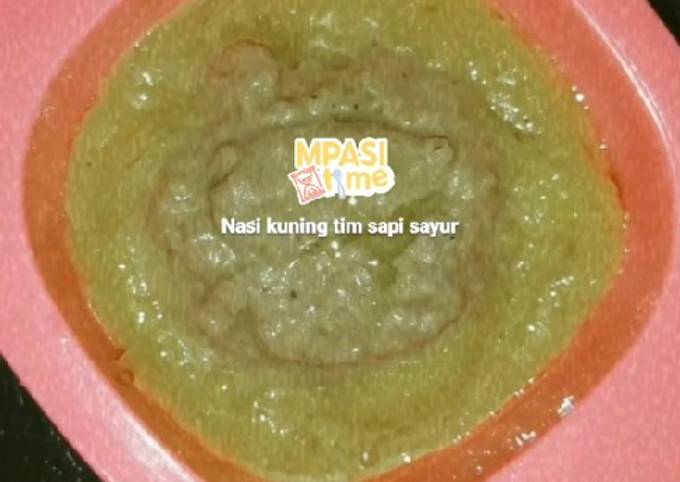 MPASI 6bulan Nasi kuning tumis sapi