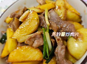 馬鈴薯炒肉片 的食譜成品照片