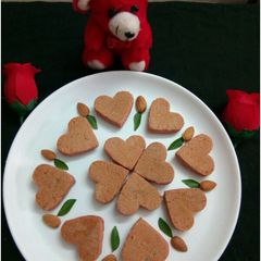 A picture of Beetroot wheat flour cookies.