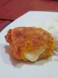 Fritos de zapallo rellenos con queso