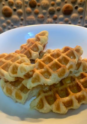 Foto resep Croffle (Croissant Waffle) Butter Kekinian