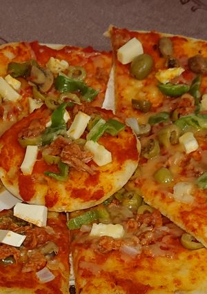 صورة لوصفة بيتزا واو 🍕 Pizza waw😋😋😋