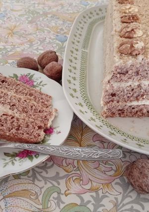 Dió torta recept fotója