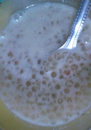 Foto resep Bubur mutiara simple
