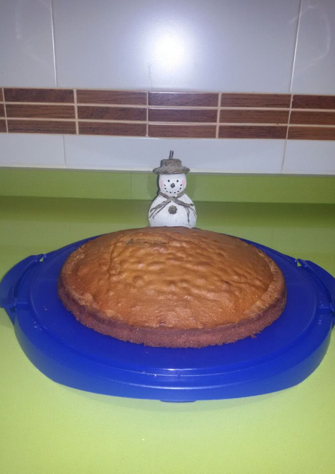 Una foto de Bizcocho de café, galleta y canela con thermomix