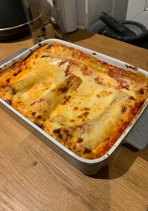 Une photo de Les cannelloni ricotta/épinards