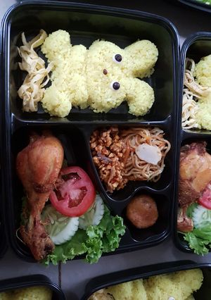 Foto resep Nasi kuning bento