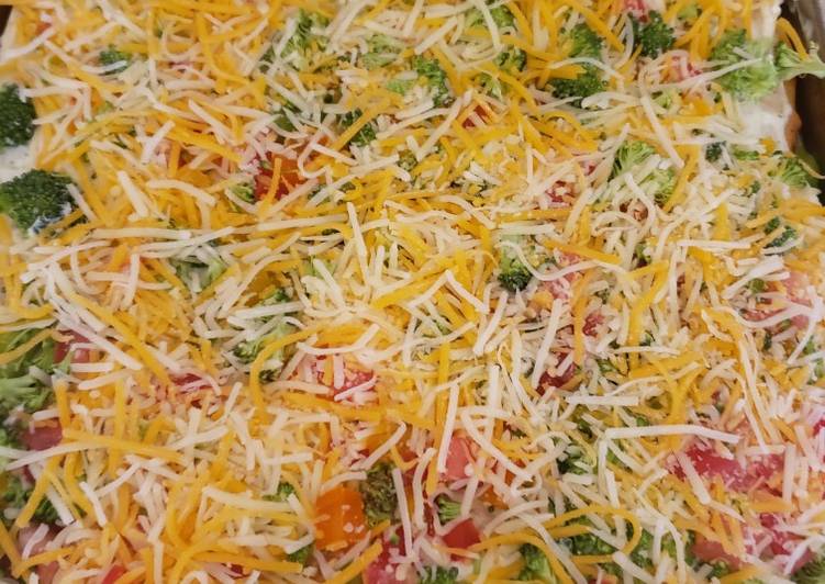 Recipe of Super Quick Homemade Taco salad layered dip