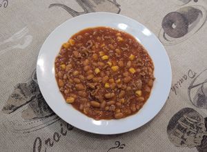 Chilis bab recept fotója