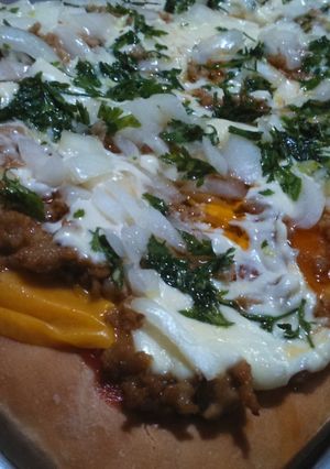 Una foto de Pizza de pollo Tasty!