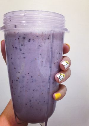 Hình của món Sinh tố blueberry (việt quất).