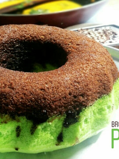 Foto resep Brownies Kukus Cokelat Pandan Minimalis