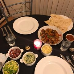A picture of Mexican chicken fajitas.