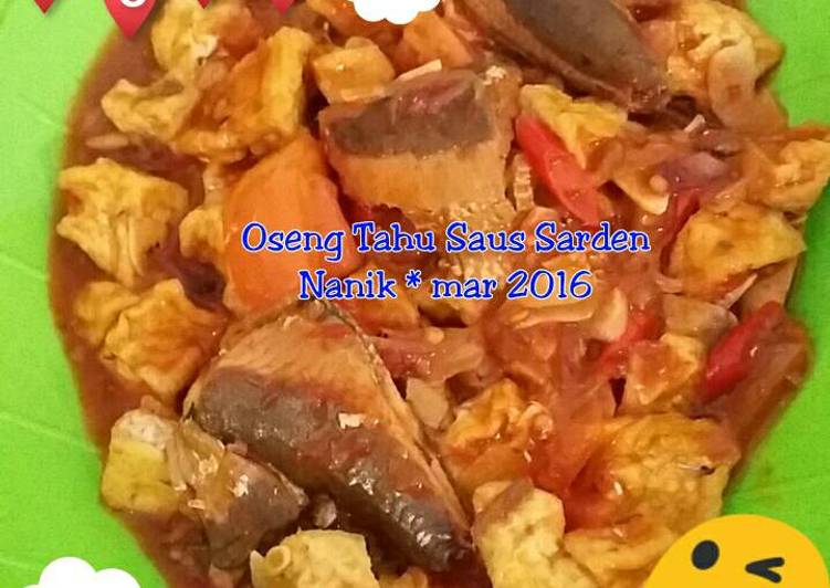 Rahasia Bikin Oseng Tahu Saus Sarden yang Sempurna