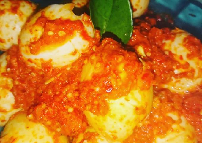 Bagaimana Membuat Balado telor praktis &amp; lezat, Lezat