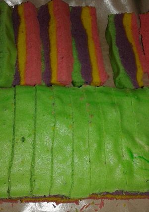 Foto resep Bolu kukus pelangi 2 Telor