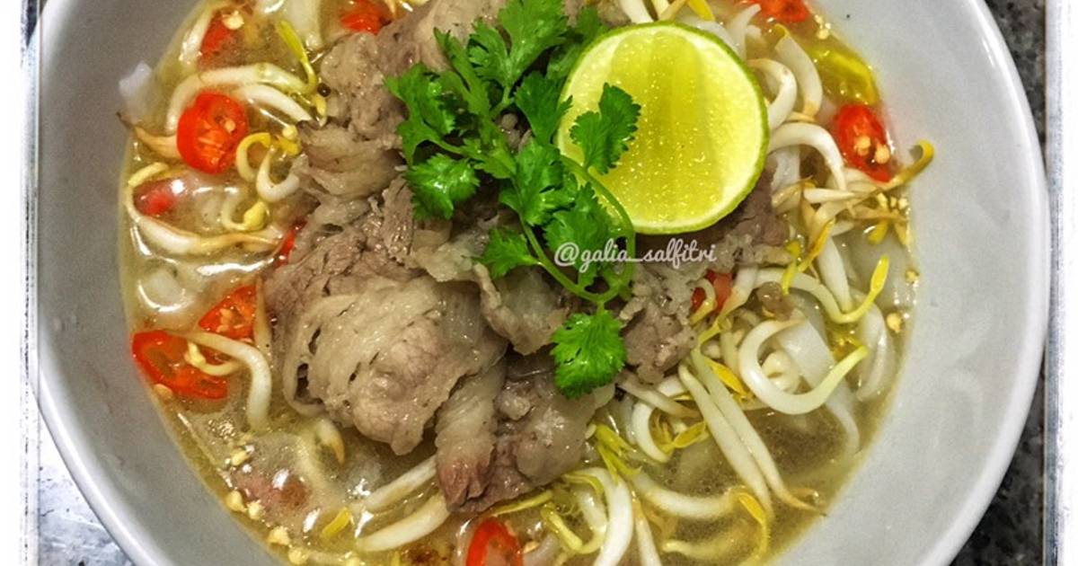 Resep Pho Bo Vietnamese Beef And Rice Noodle Soup Oleh Galia Salfitri Cookpad