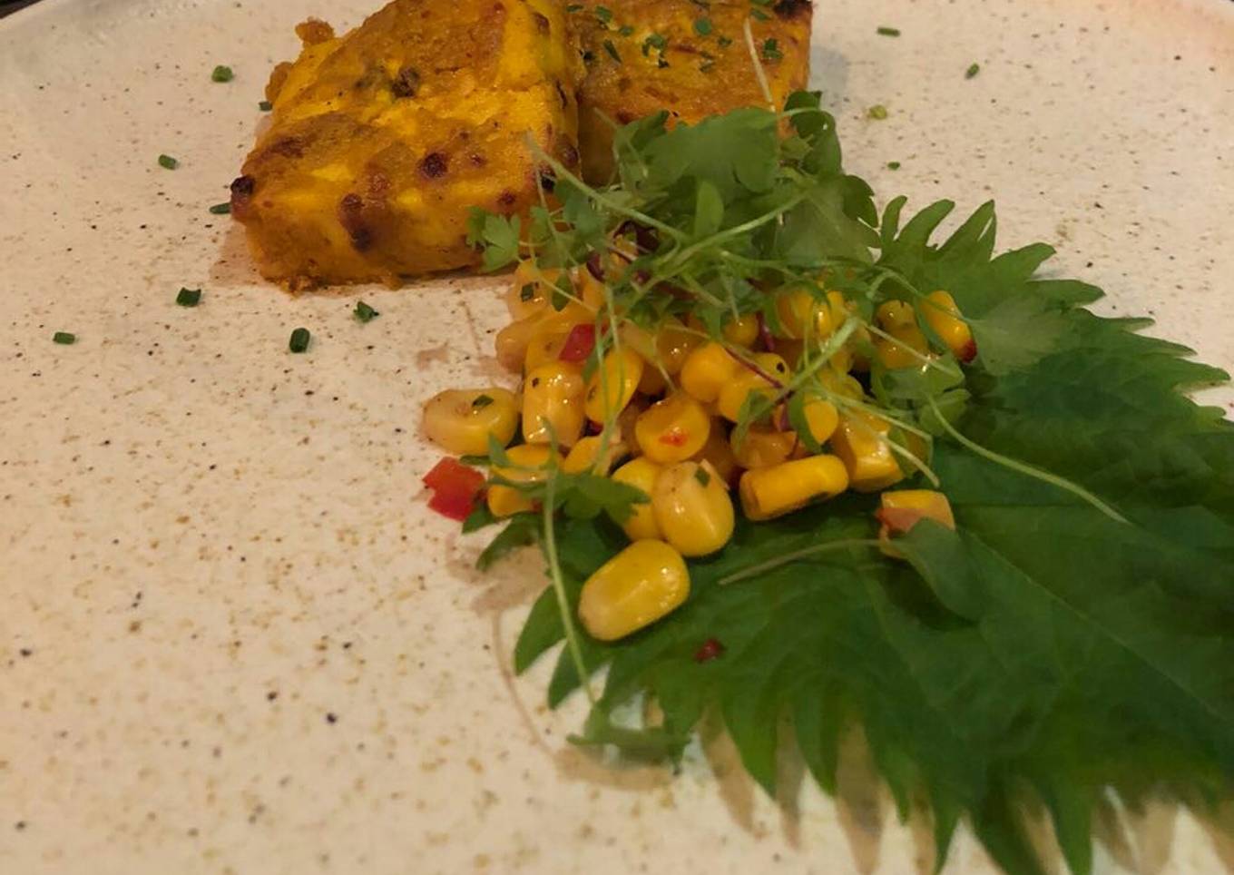 Paneer corn masala tikka