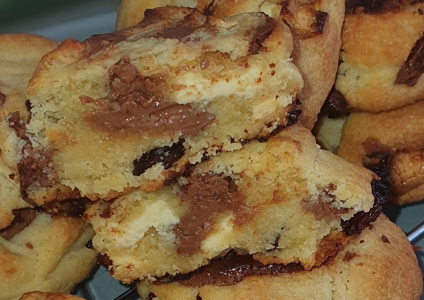 Cookies raisins secs, double choco