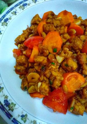 Foto resep Tumis tempe wortel kecap bango