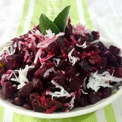 A picture of Beetroot Poriyal.