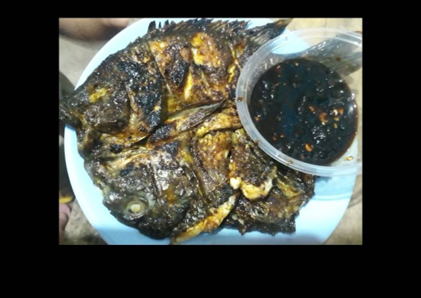 Ikan bakar mujair sambal jahe kecap