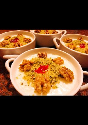 A picture of Rice Pudding.