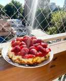 Cheesecake cocida sin tacc