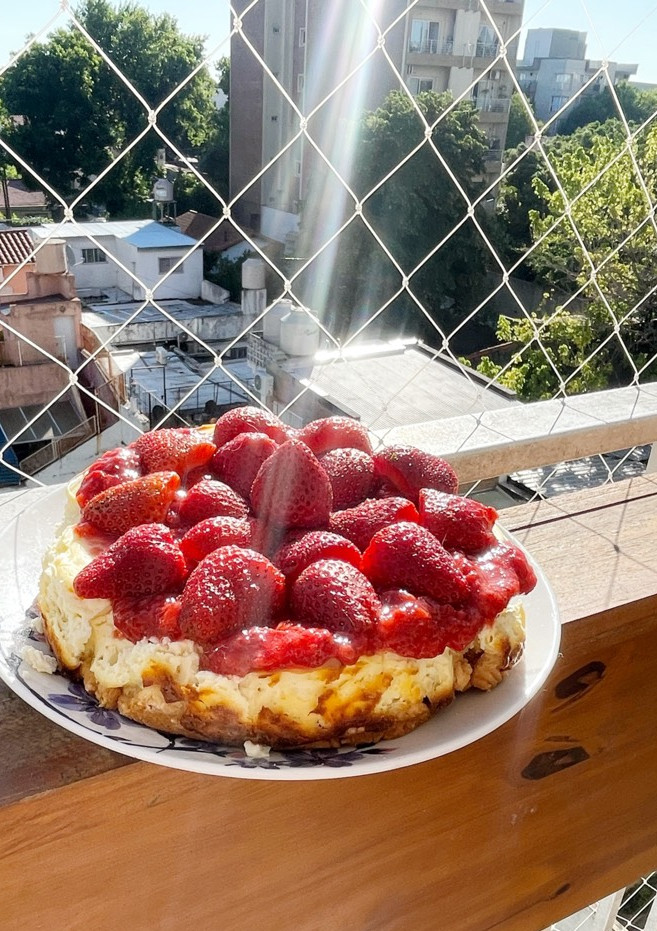 Una foto de Cheesecake cocida sin tacc