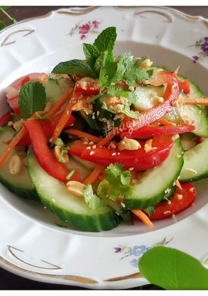 Hình của món Nộm Dưa Chuột.